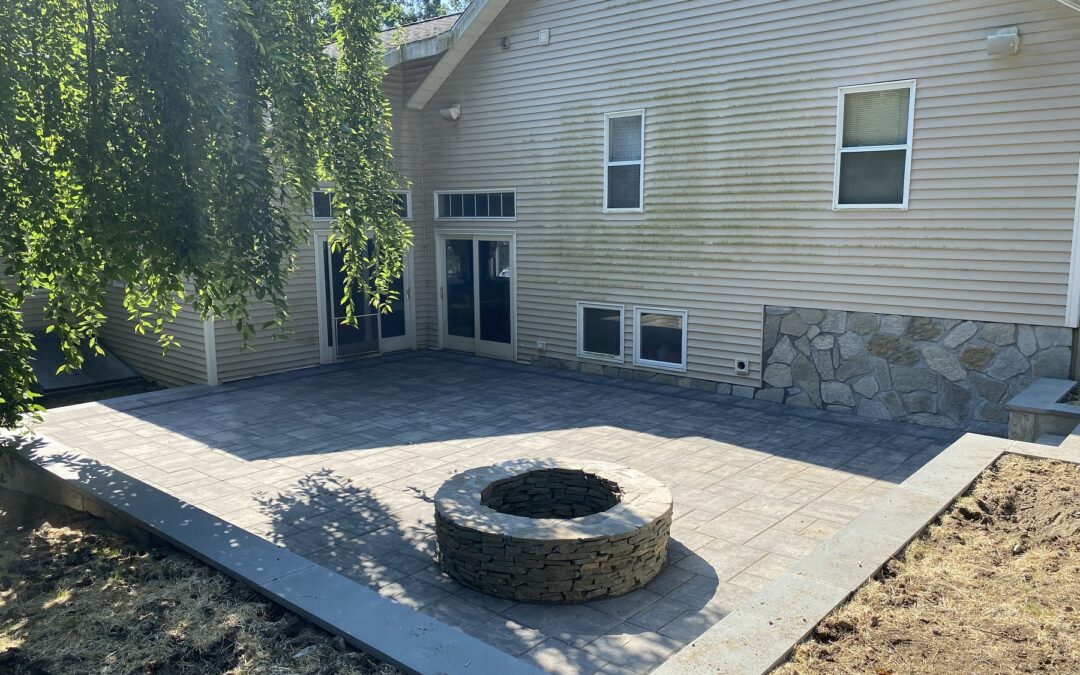 Stone & Brick Paver Patio and Walkway Masonry Construction